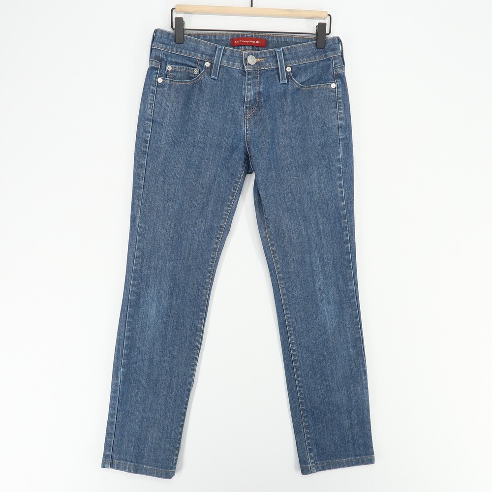 Levis‎ Vintage Straight 562 Jeans Womens 4M Blue Stretch Denim